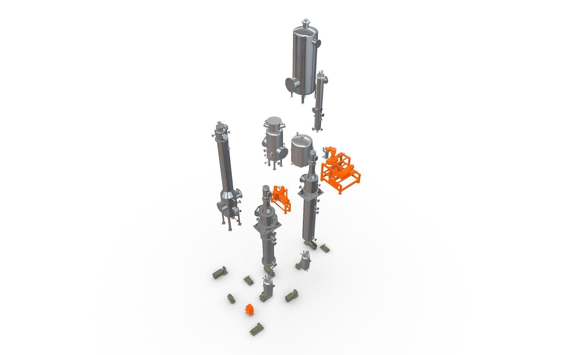 Process Plant UAE - Equipment 3D print model_3