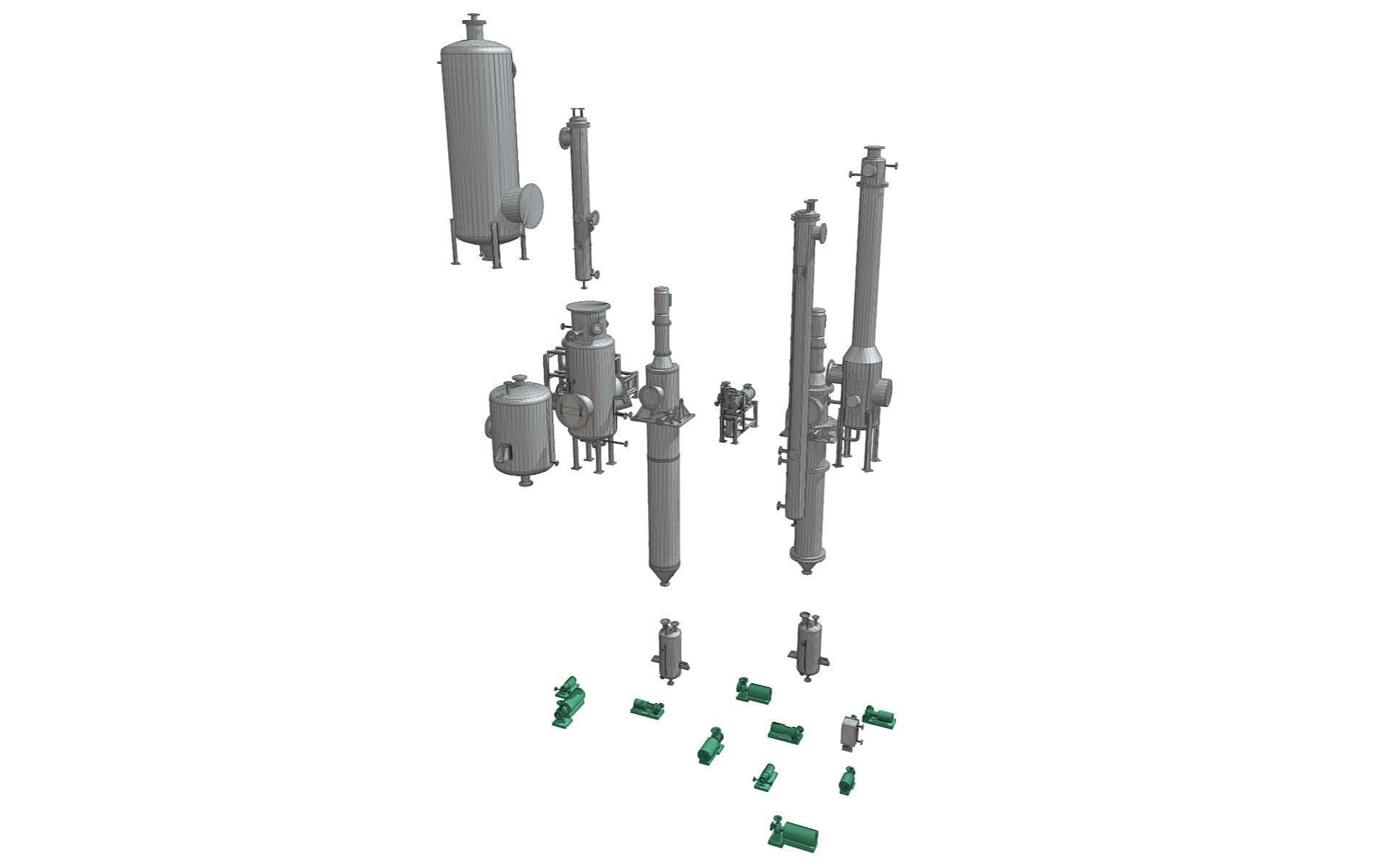 Process Plant UAE - Equipment 3D print model_10