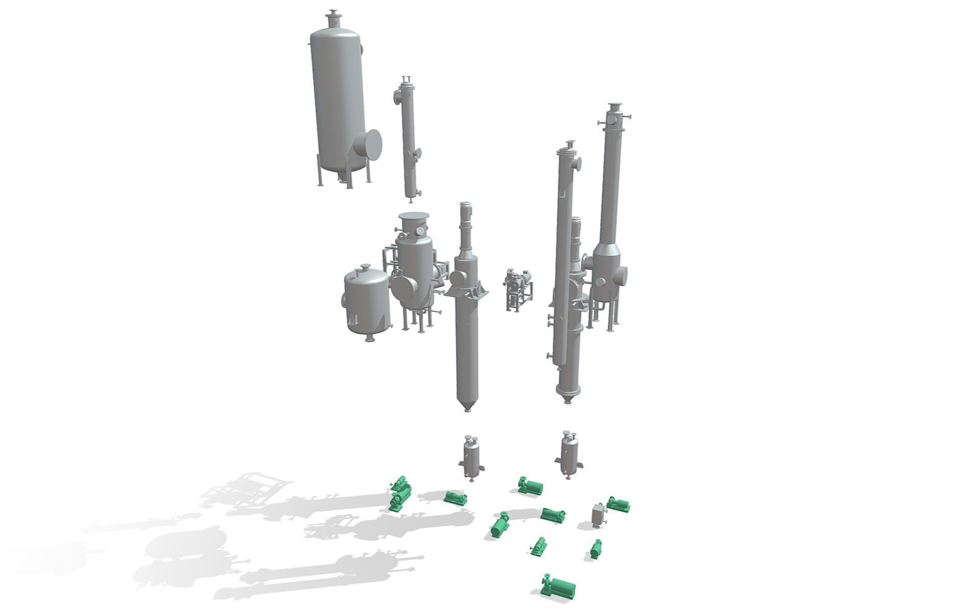 Process Plant UAE - Equipment 3D print model_2