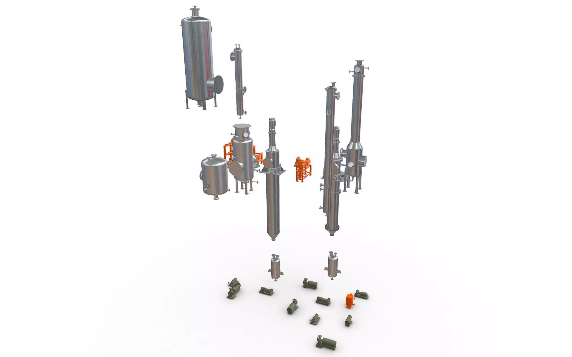 Process Plant UAE - Equipment 3D print model_0