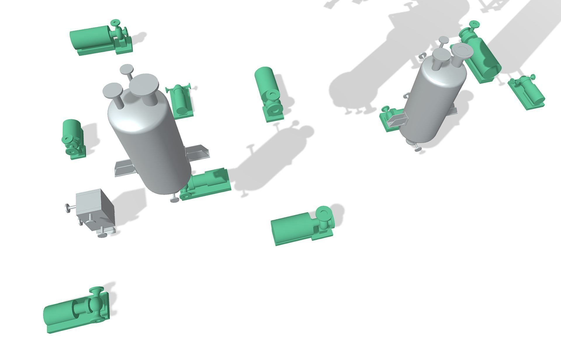 Process Plant UAE - Equipment 3D print model_6