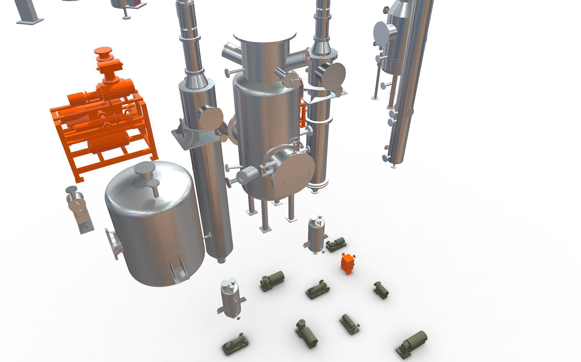 Process Plant UAE - Equipment 3D print model_14