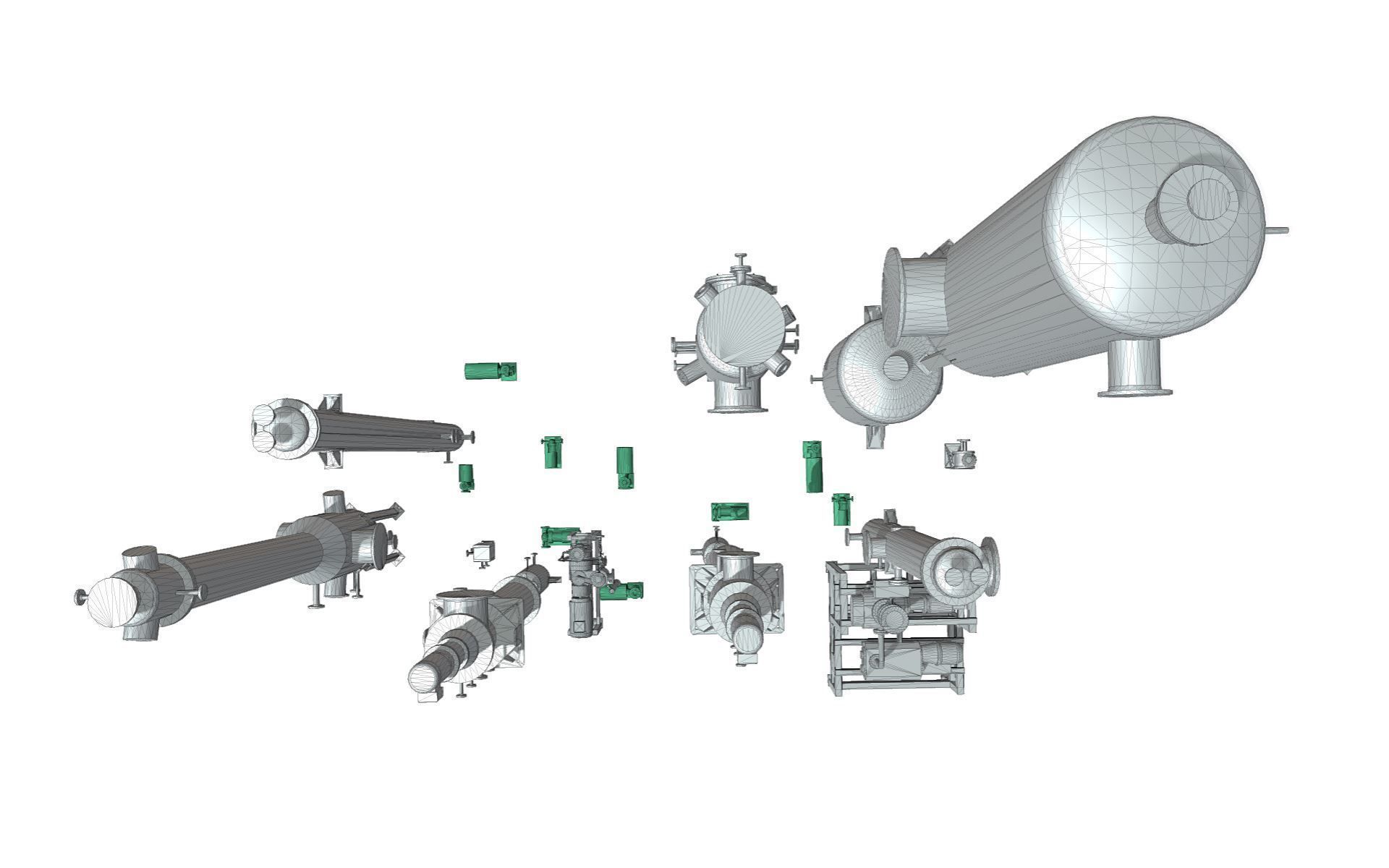Process Plant UAE - Equipment 3D print model_11