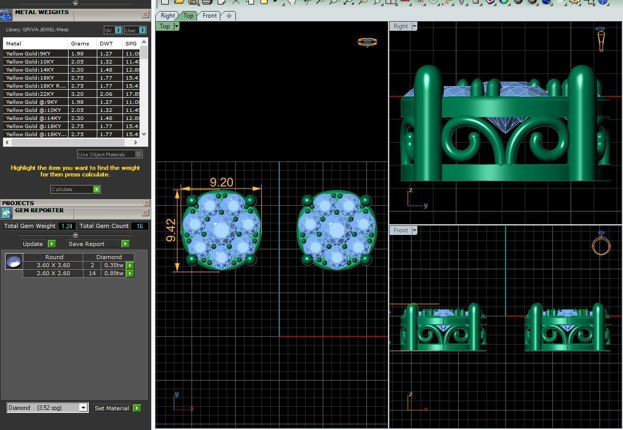 Stud Pendent 3D print model_19