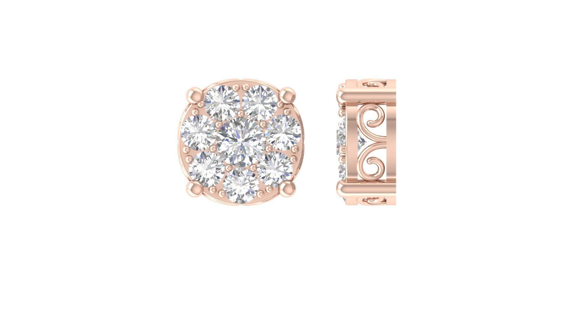 Stud Pendent 3D print model_3