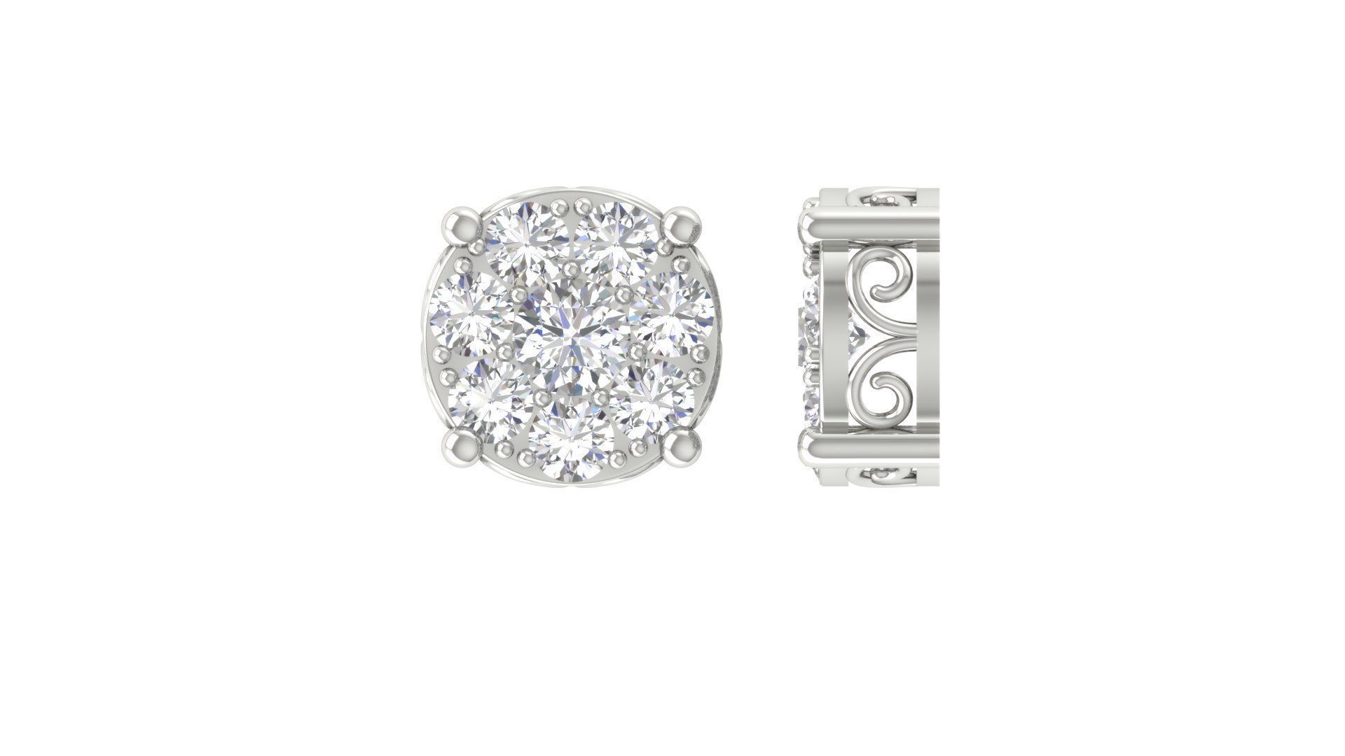 Stud Pendent 3D print model_1