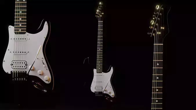 Electronic Guitar - high detailed