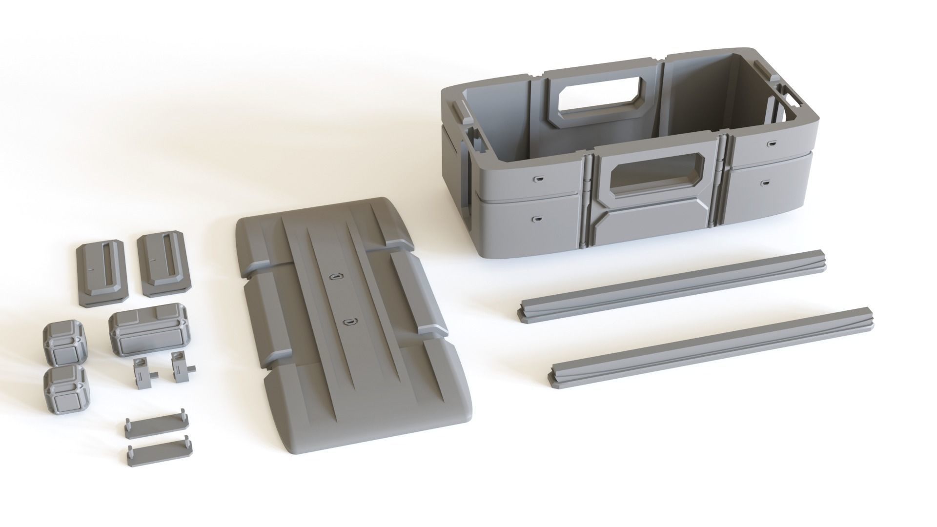 Sci fi Colony Module for tabletop scenery 3D print model_9