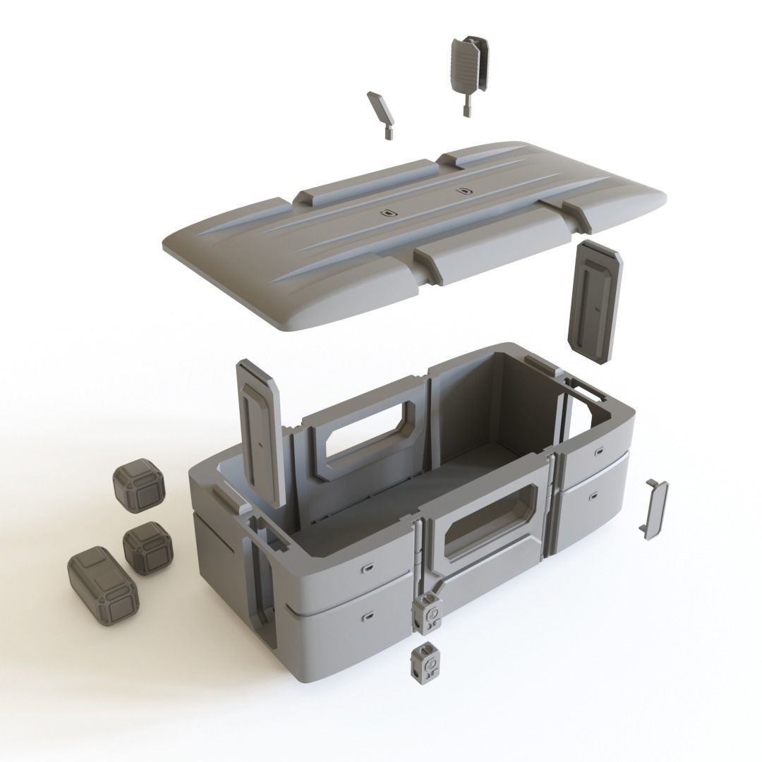 Sci fi Colony Module for tabletop scenery 3D print model_6