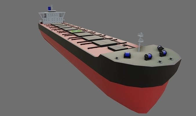 Ship Bulk Carrier - Cargo - Navio Graneleiro Low-poly 3D model