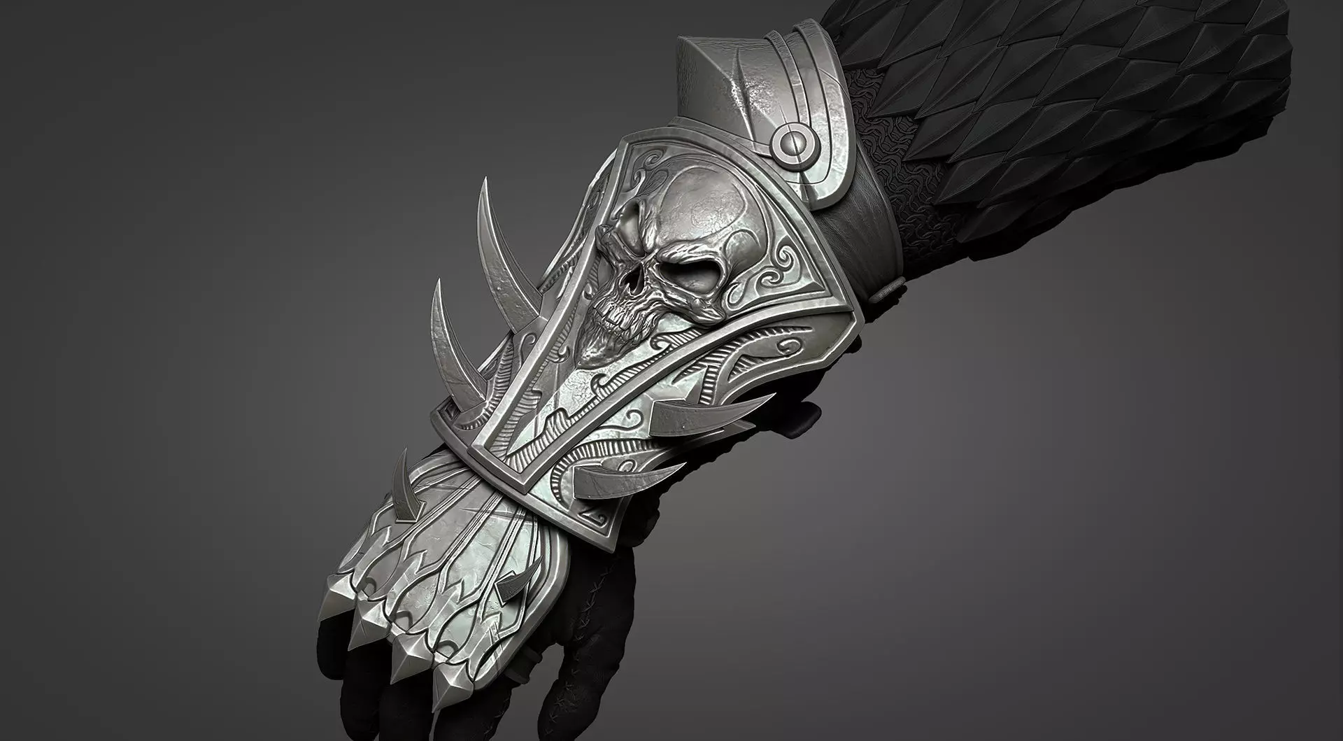 Lich King armor - arm 3D print model_0