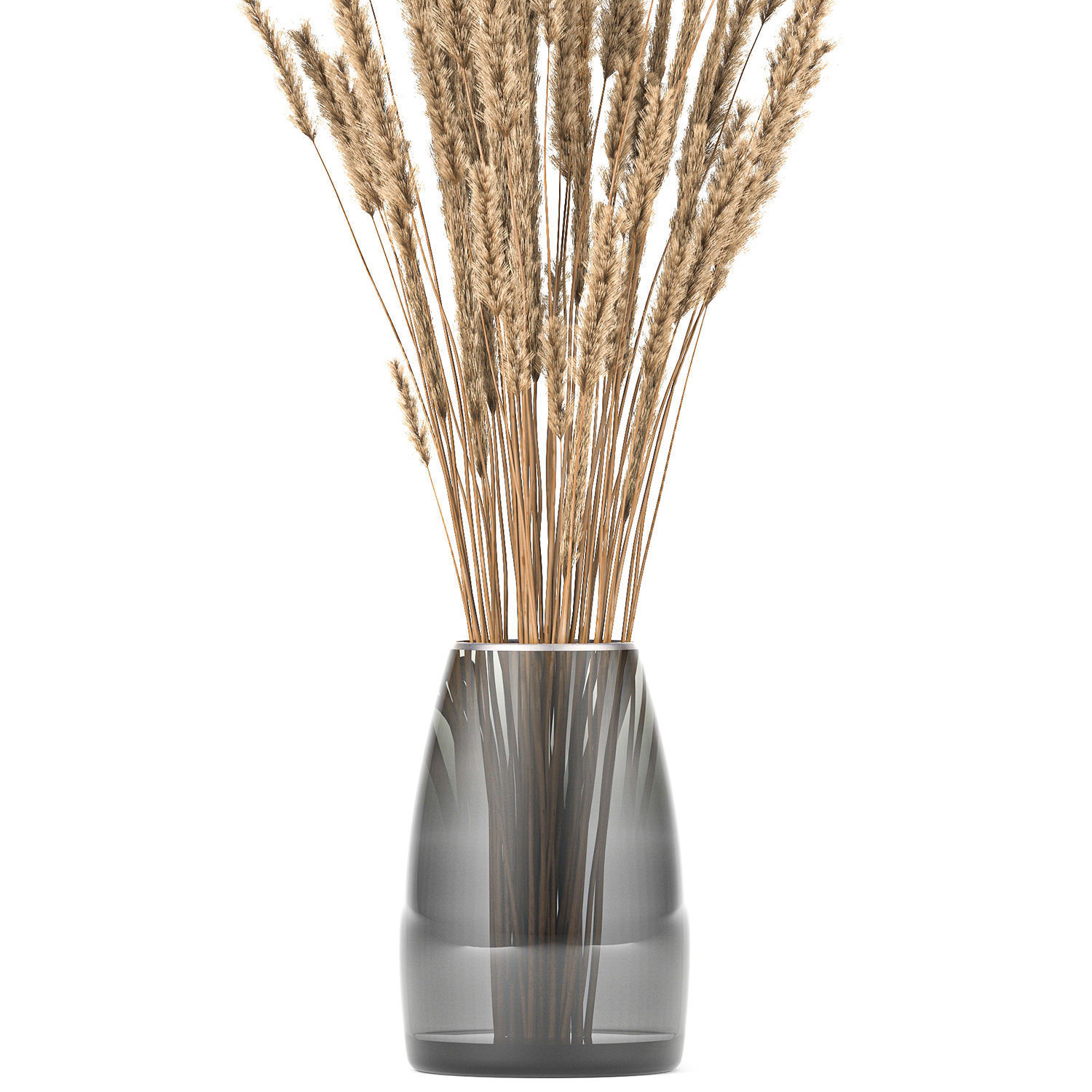 Bouquet of dried flowers in a vase 104 3D model_2