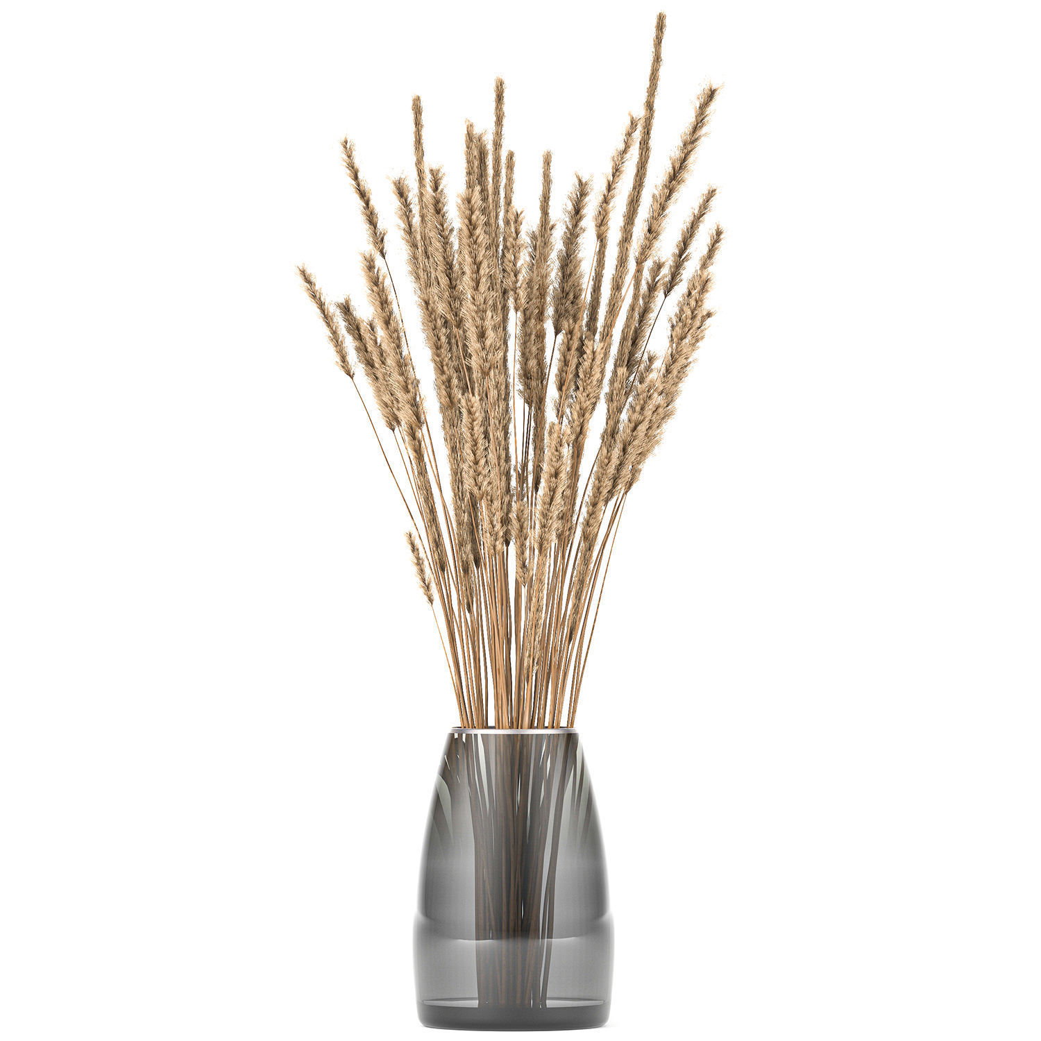 Bouquet of dried flowers in a vase 104 3D model_1