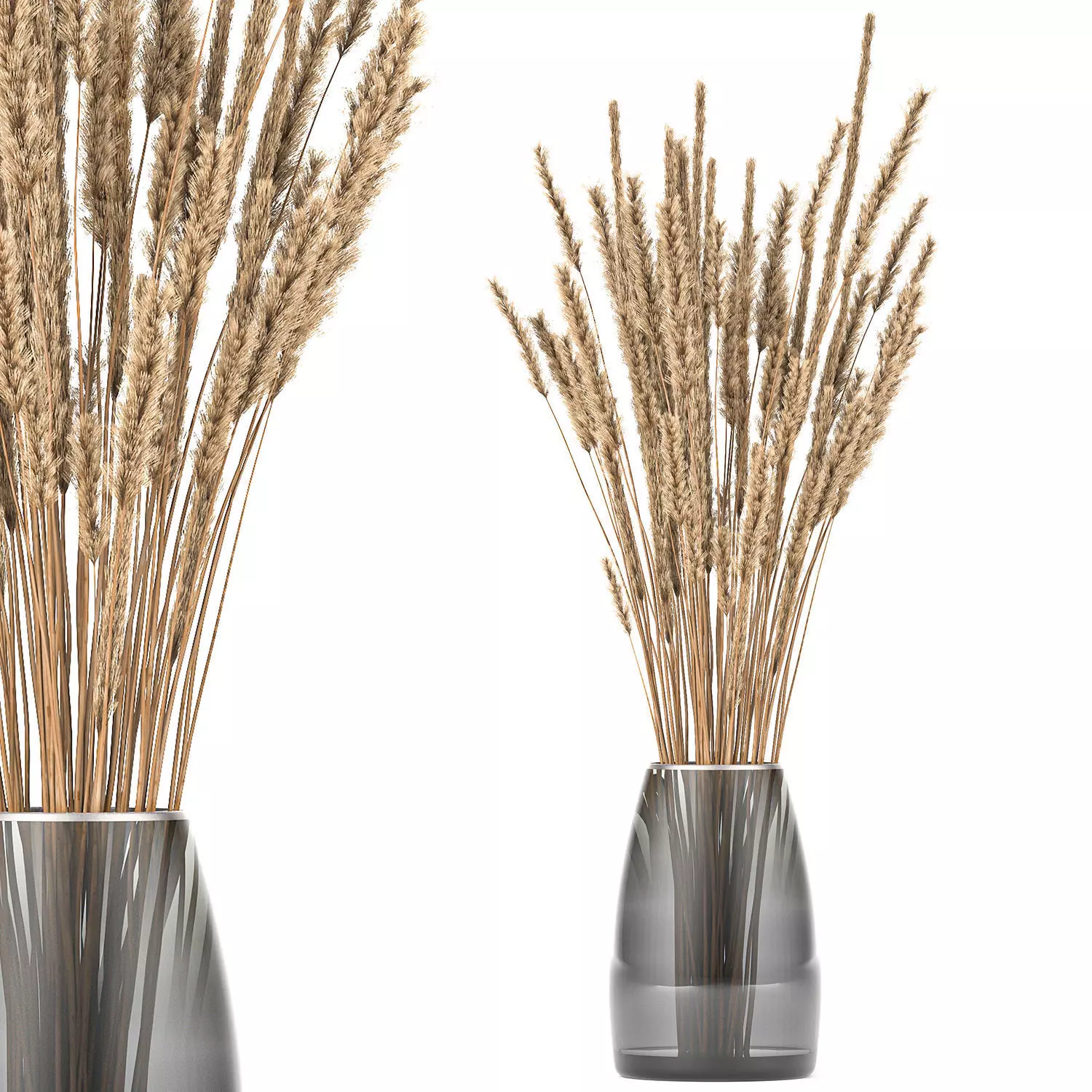 Bouquet of dried flowers in a vase 104 3D model_0