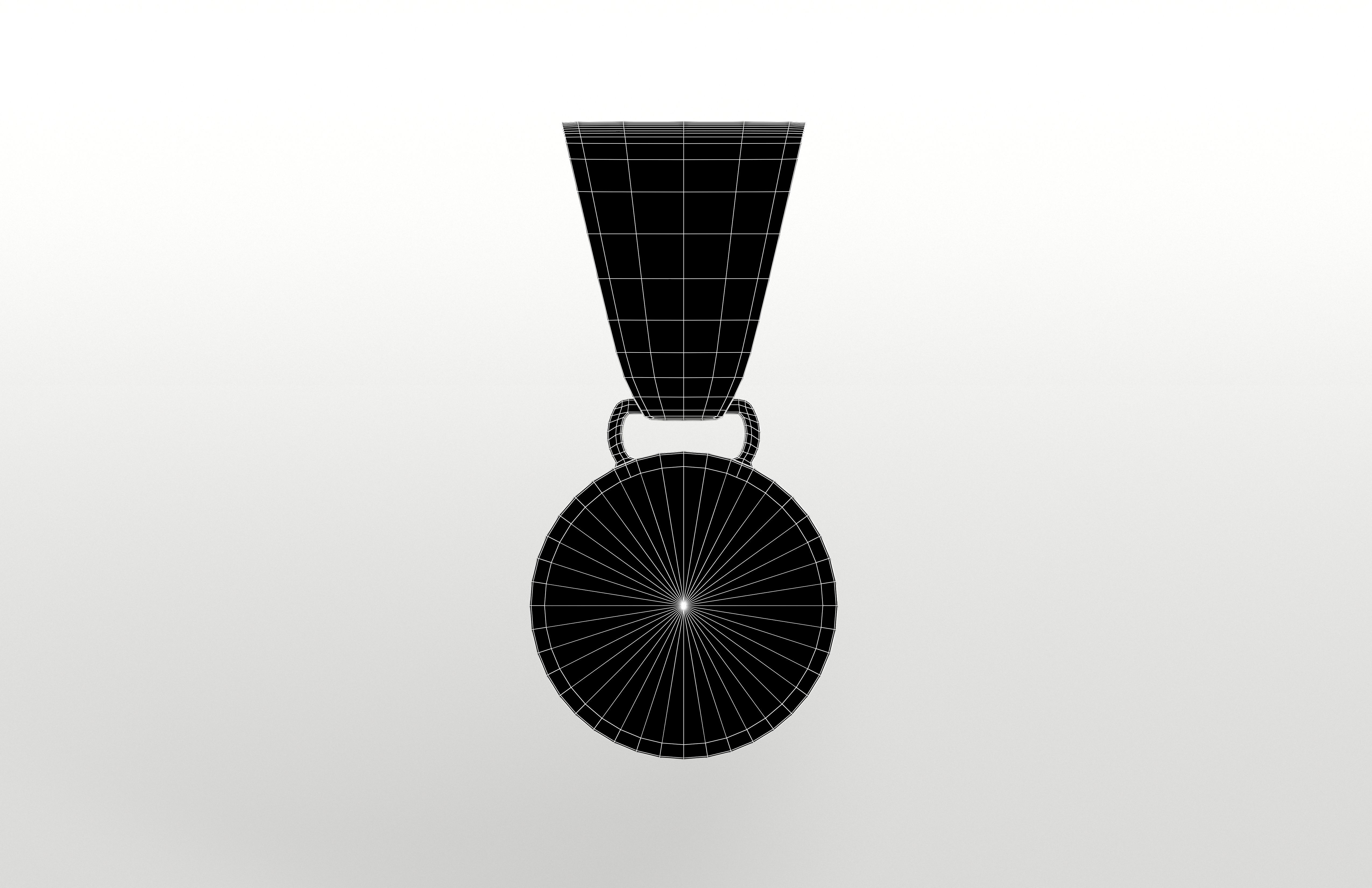 Medal v3 001 Low-poly 3D model_5
