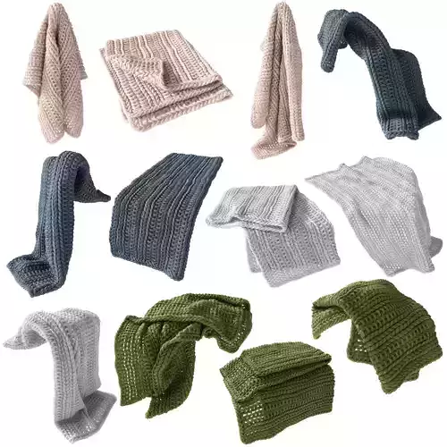 Home Republic Chunky Knit Throw 3D model