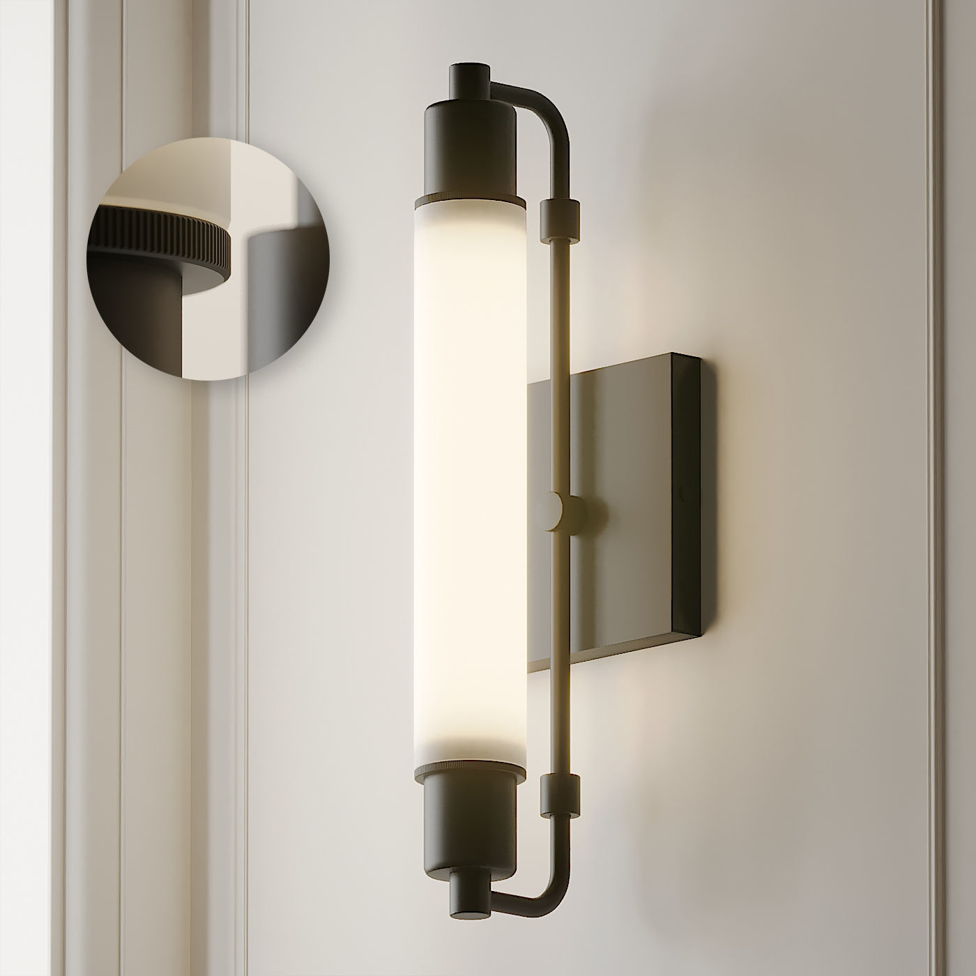 Tube Vanity Wall Sconce 3D model_1