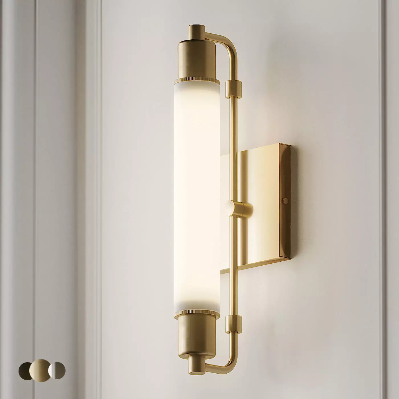 Tube Vanity Wall Sconce 3D model_0