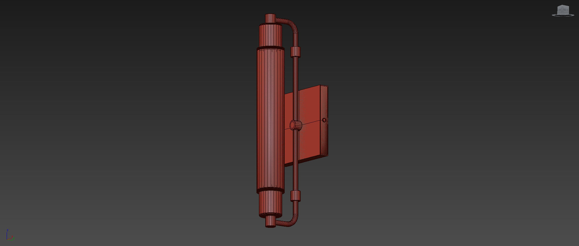 Tube Vanity Wall Sconce 3D model_9