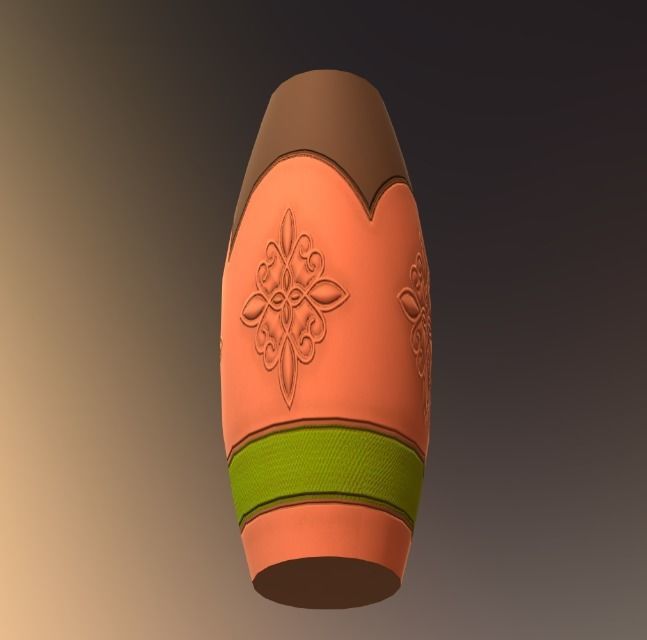 Vase 03 Low-poly 3D model_3