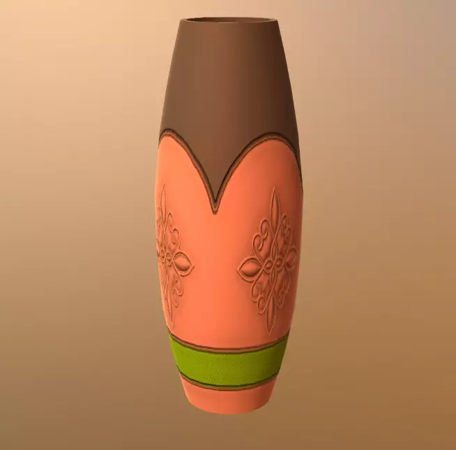 Vase 03 Low-poly 3D model_0