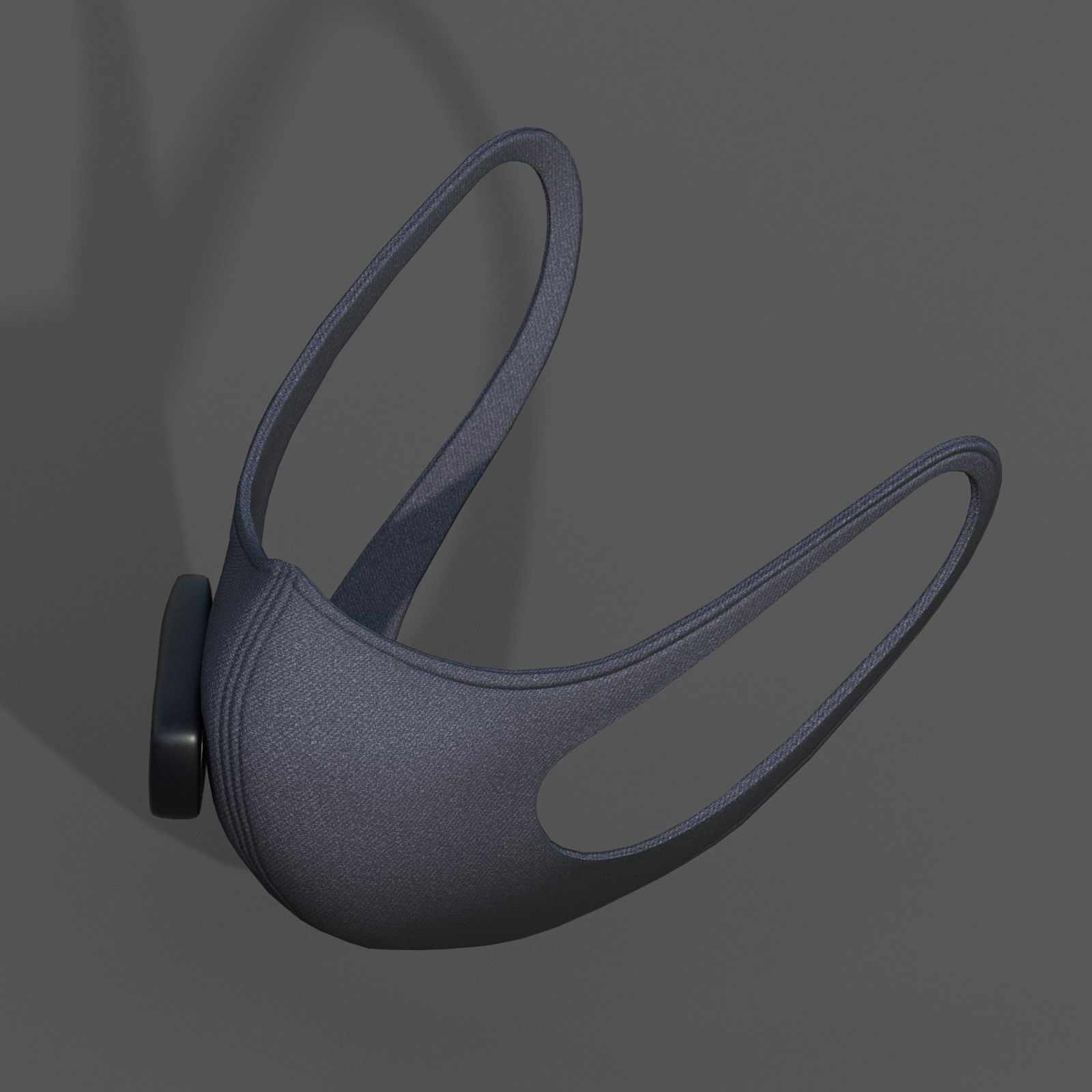 Gas mask fabric respirator scifi military  Low-poly 3D model_8