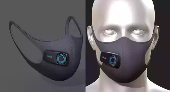 Gas mask fabric respirator scifi military 