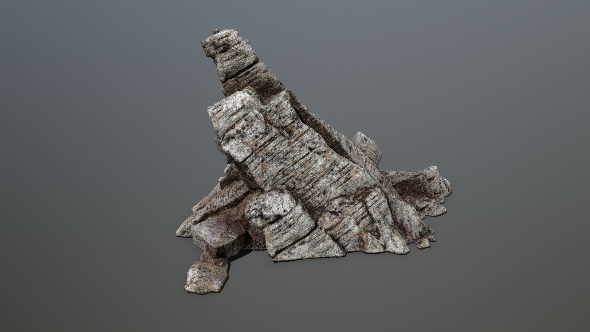 Rock set 2 Low-poly 3D model_20