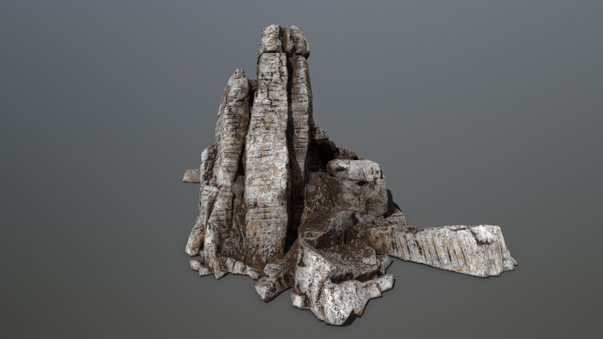 Rock set 2 Low-poly 3D model_17