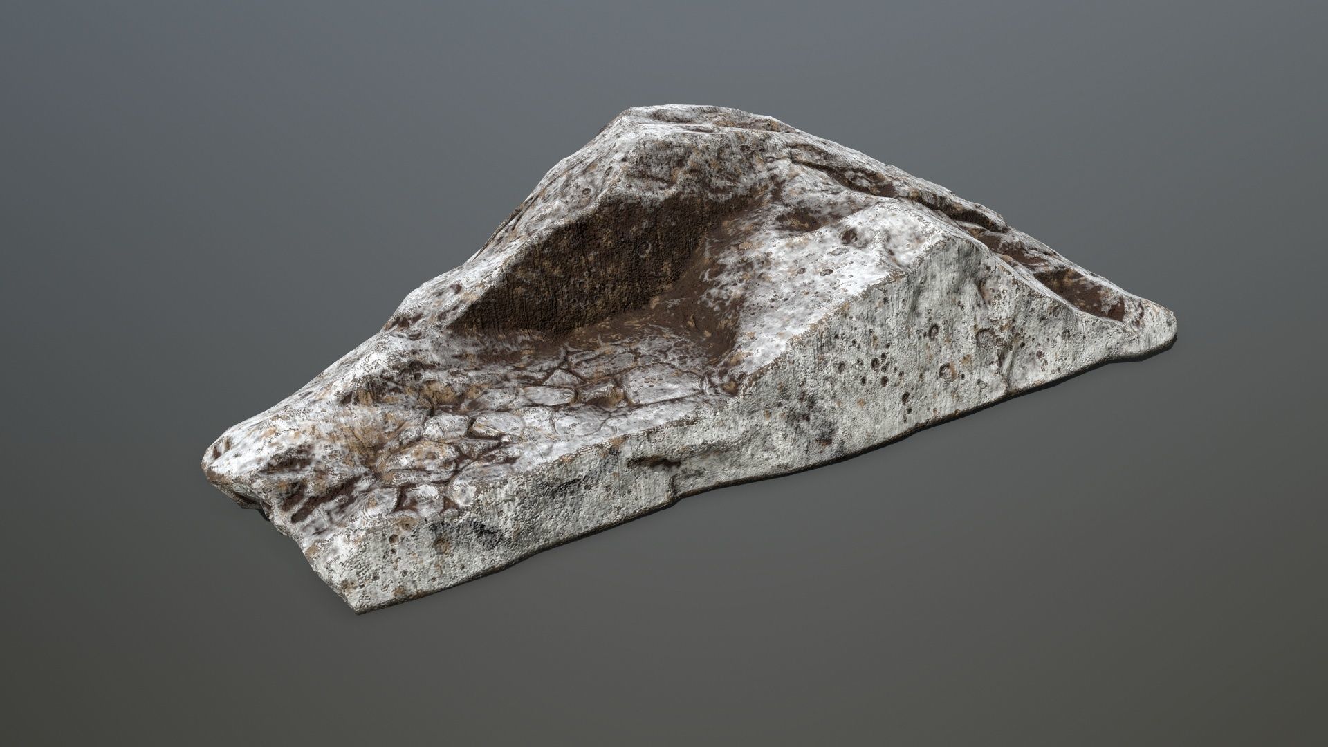 Rock set 2 Low-poly 3D model_2