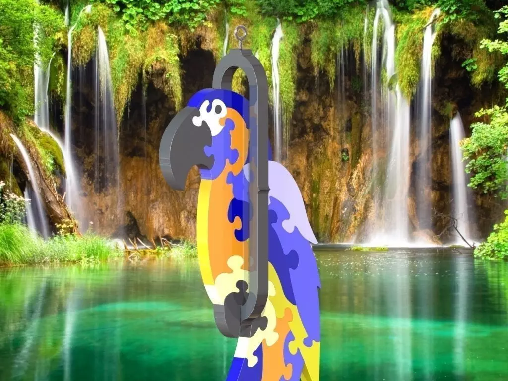 Macaw 3D Puzzle Toy Free 3D model