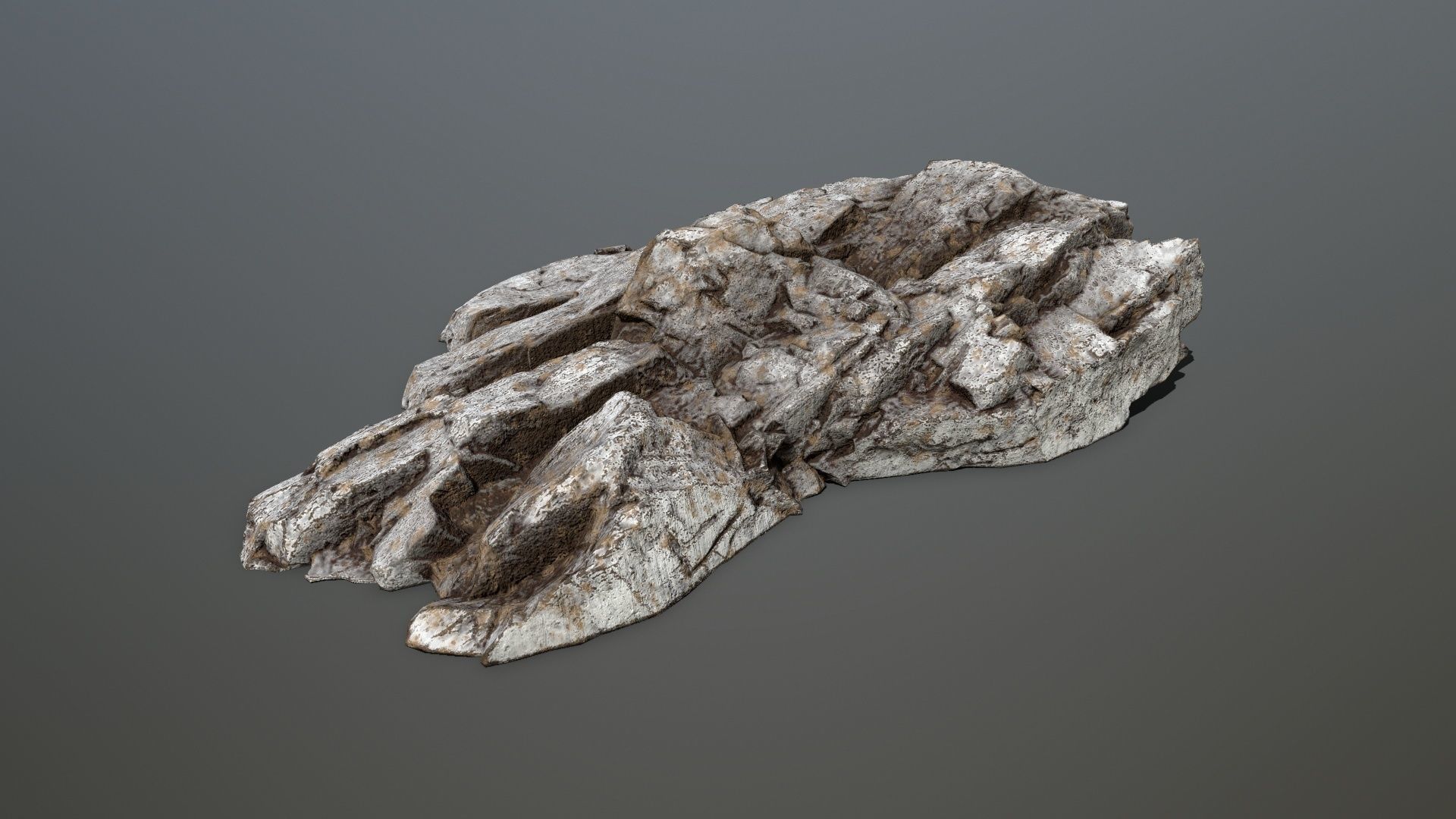 Rock set 3 Low-poly 3D model_3