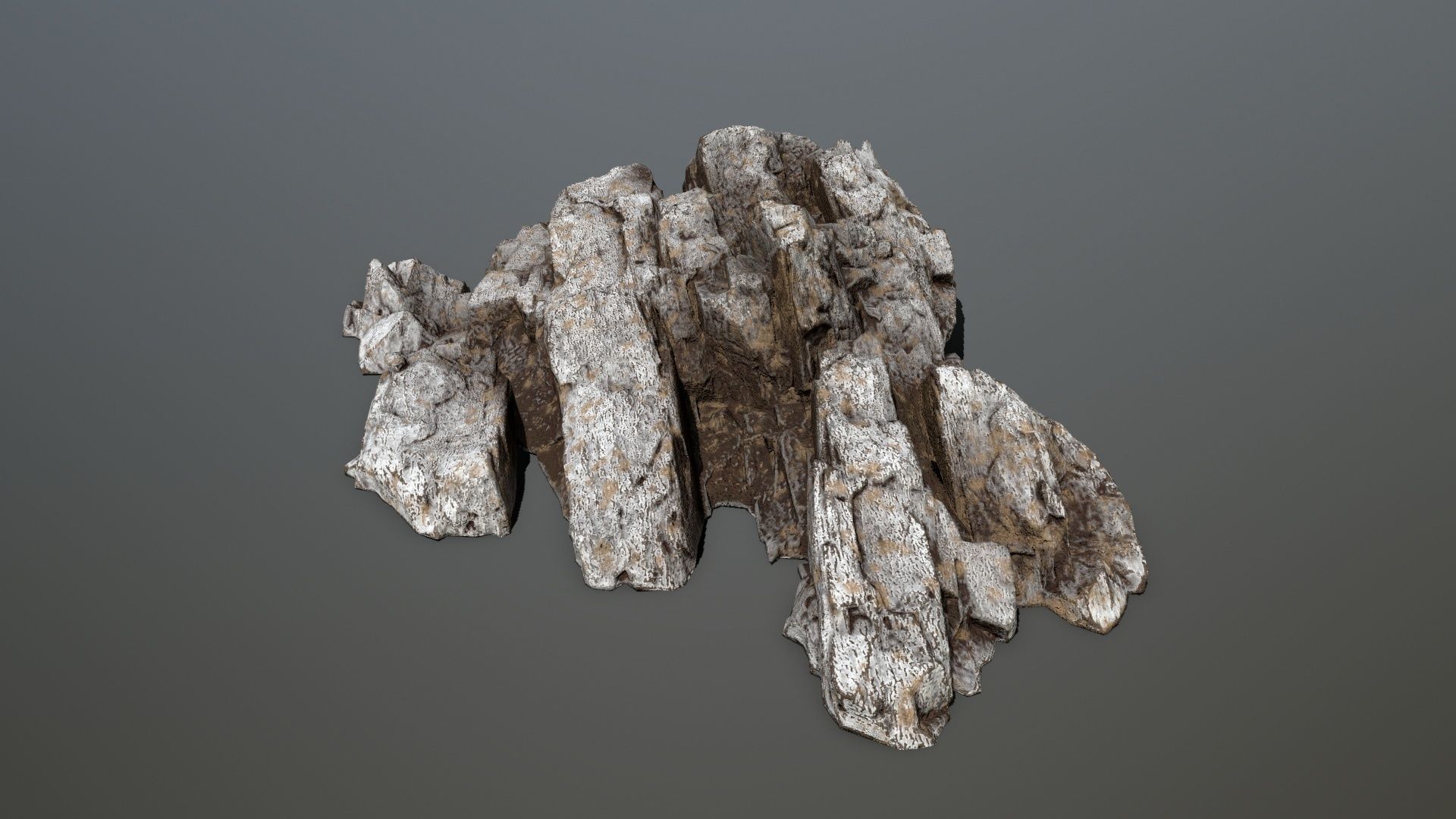 Rock set 3 Low-poly 3D model_2