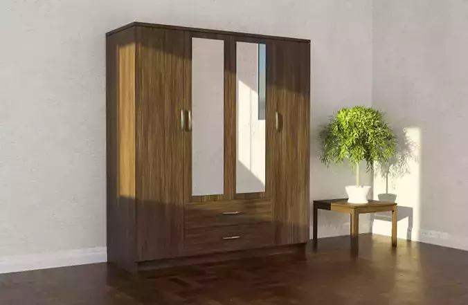 Wardrobe Table Plant Furniture set