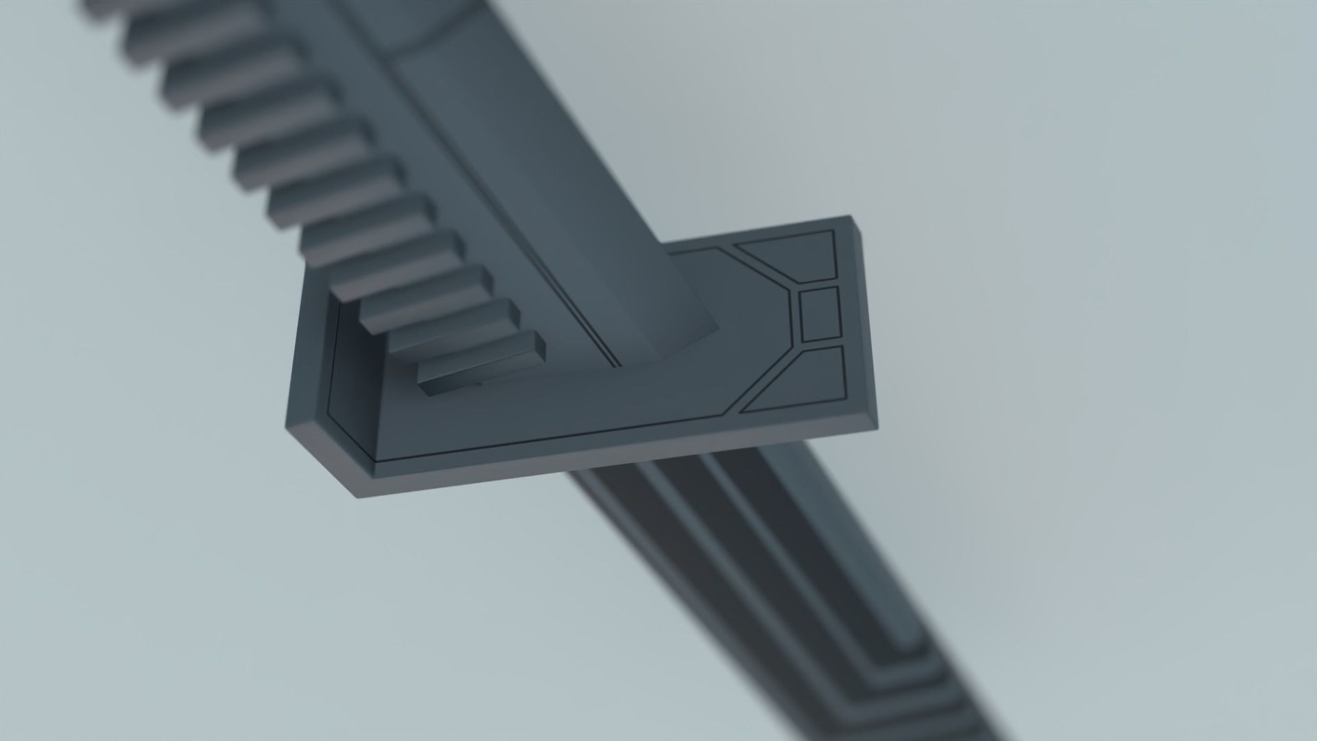 Mandalorian Dark Saber 3D model_5