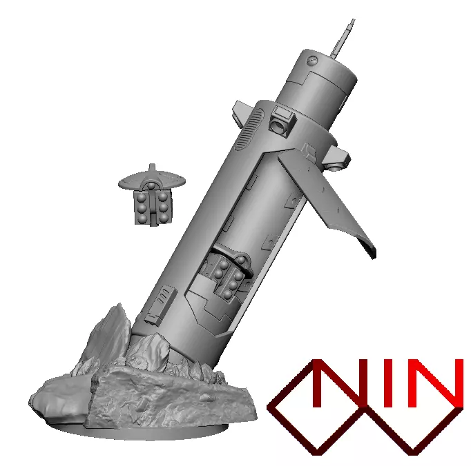Coral Drop Capsule 3D print model_0