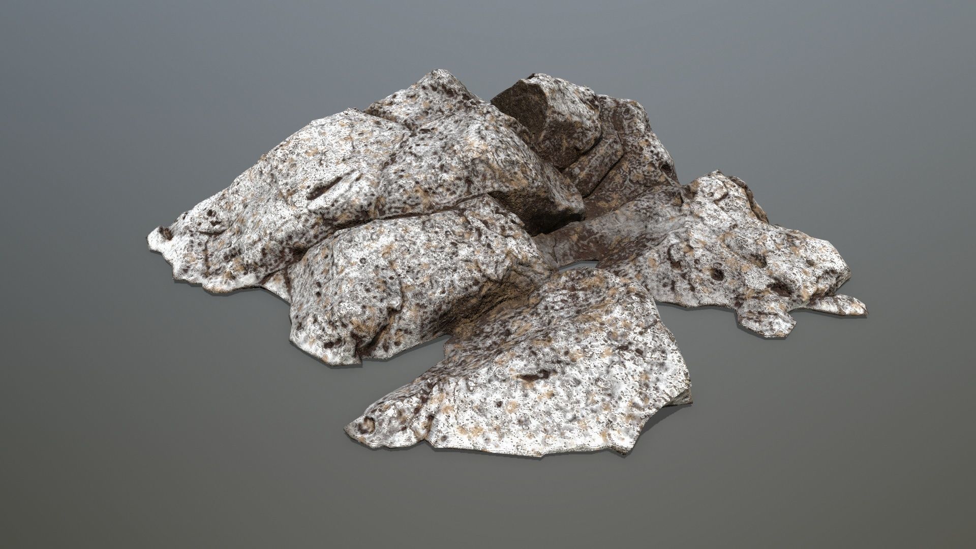 Rock set 4 Low-poly 3D model_7