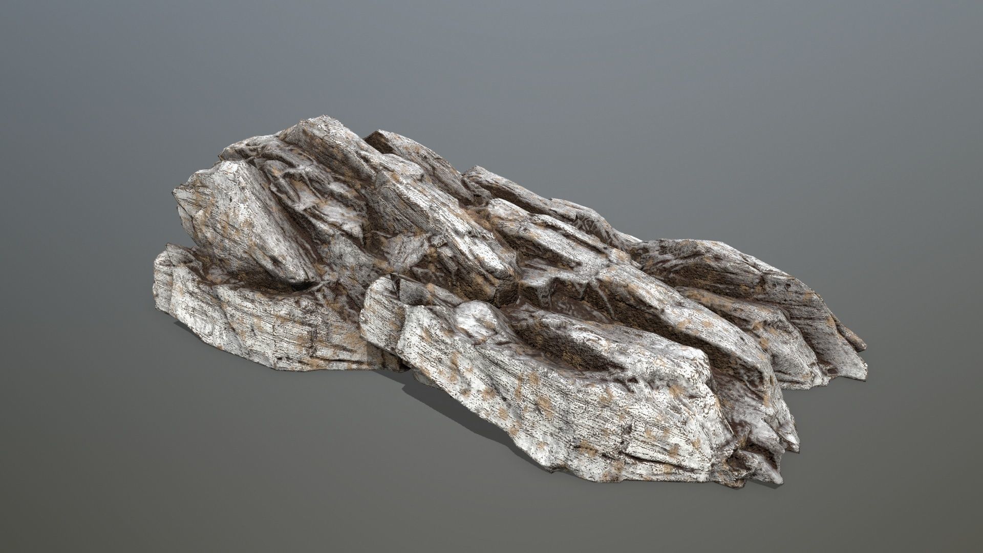 Rock set 4 Low-poly 3D model_3