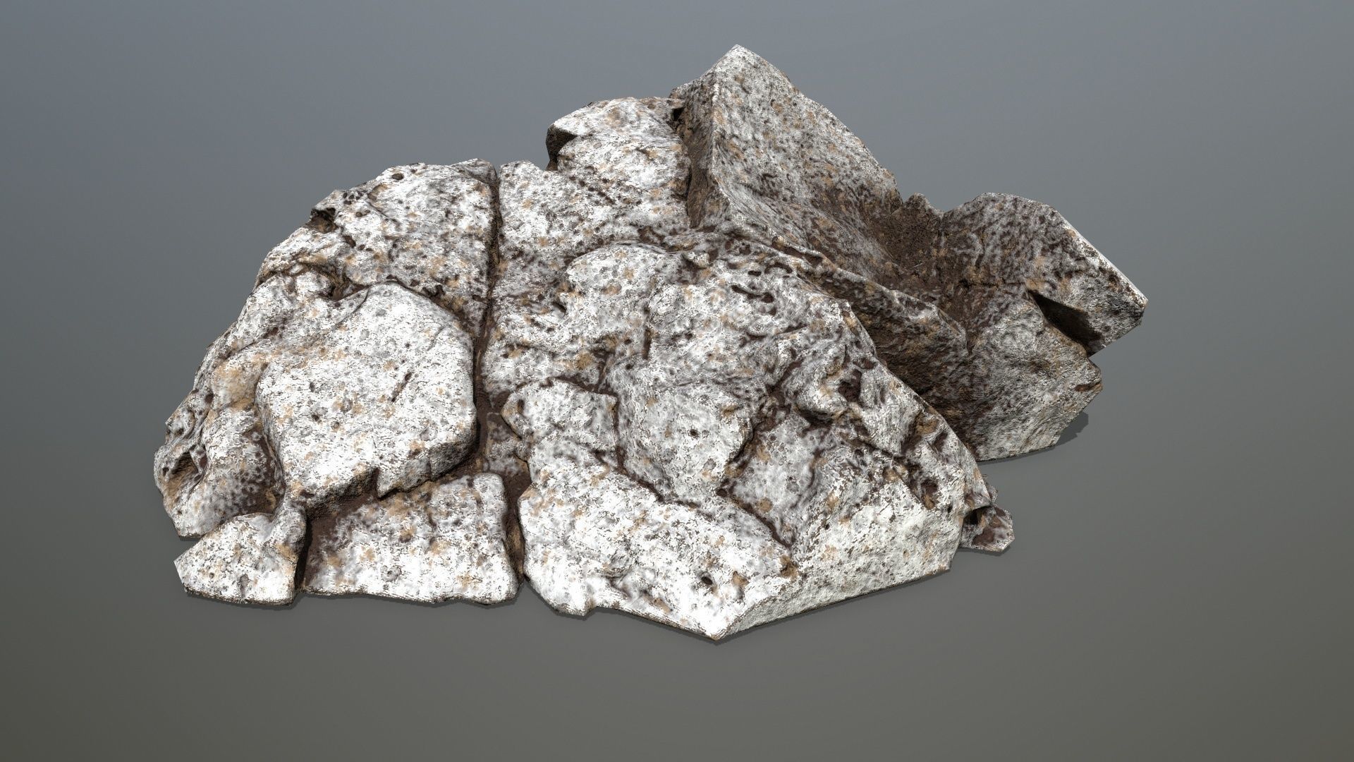 Rock set 4 Low-poly 3D model_12
