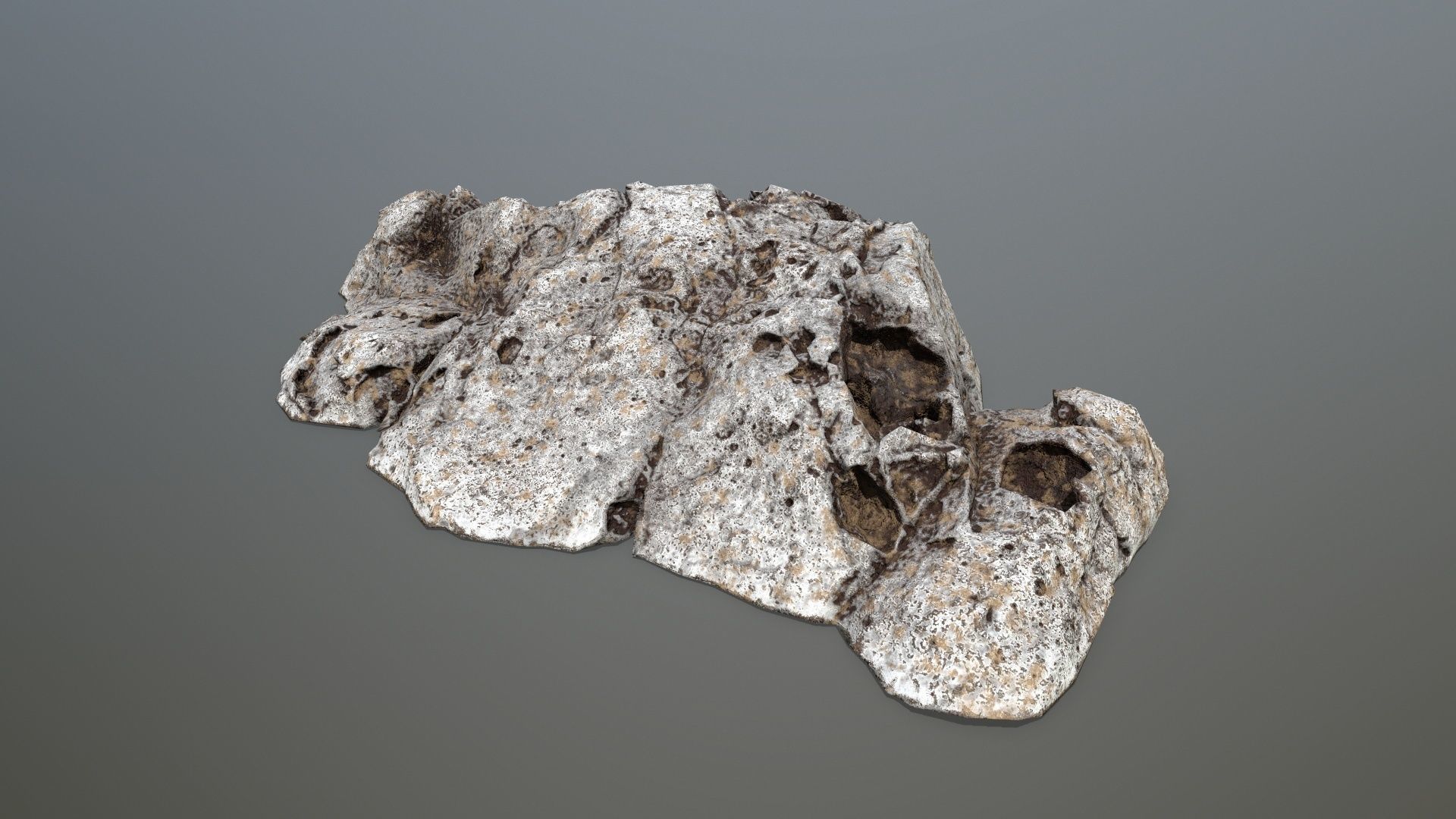 Rock set 4 Low-poly 3D model_4