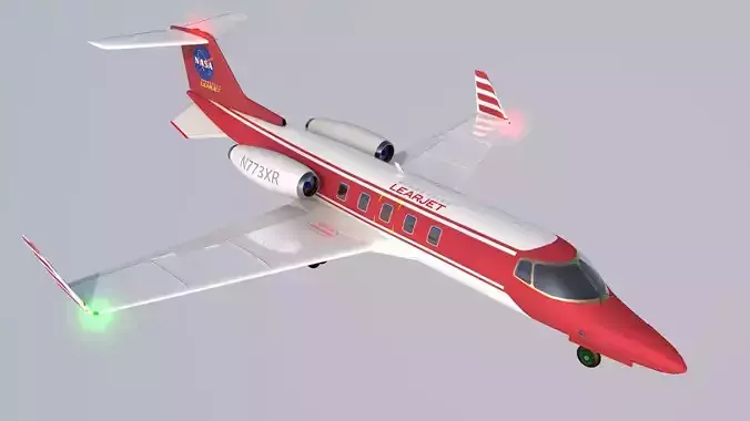 plane lear jet 3D model