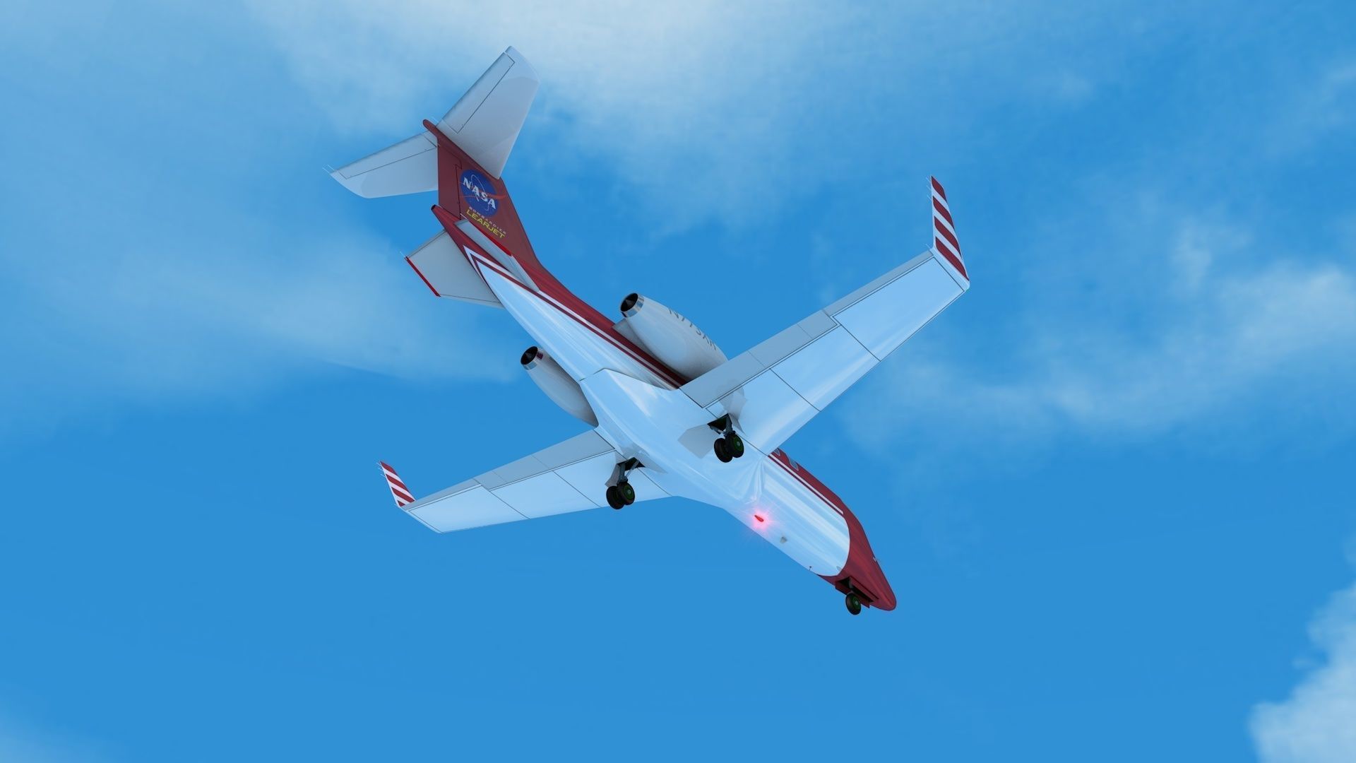 plane lear jet 3D model_5