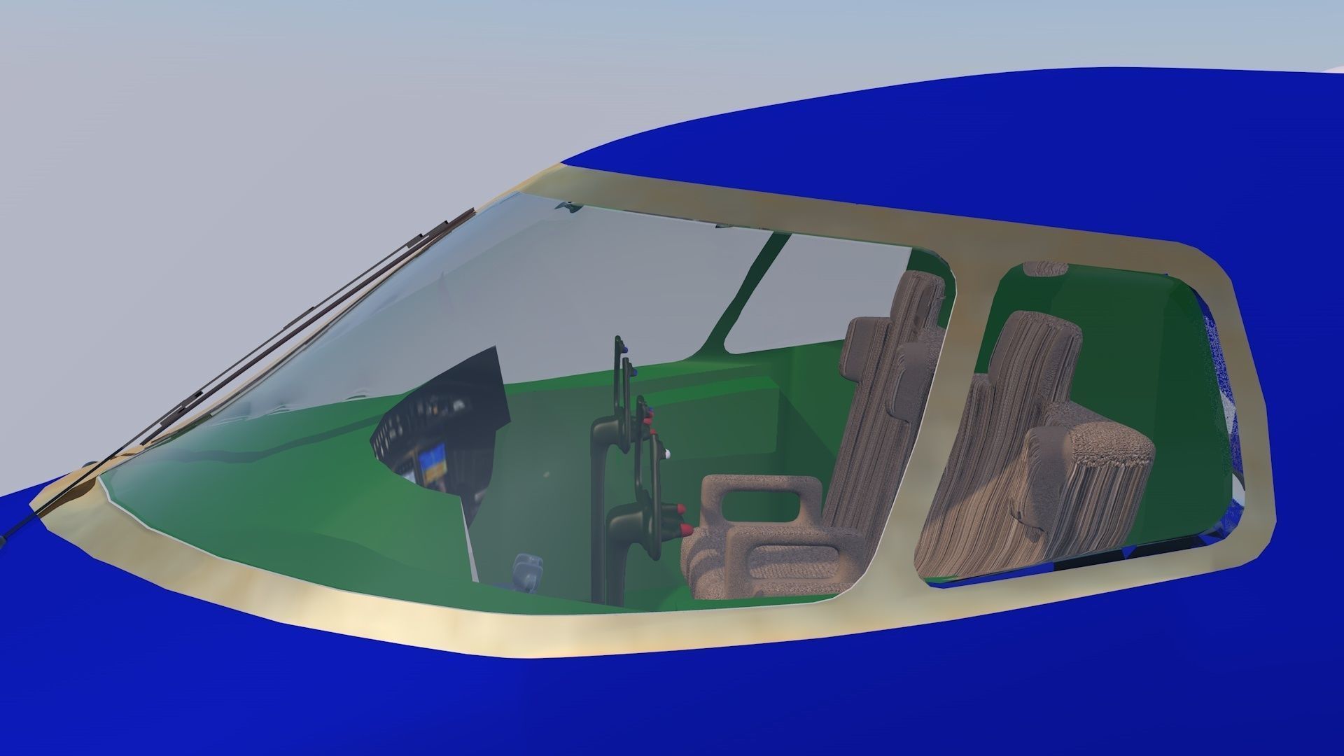 plane lear jet 3D model_10