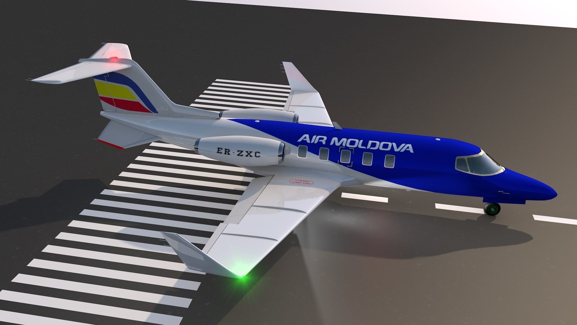 plane lear jet 3D model_13