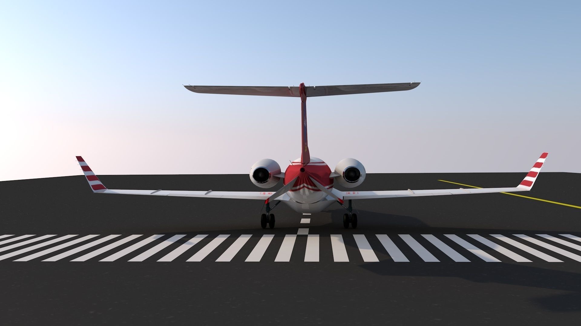 plane lear jet 3D model_8