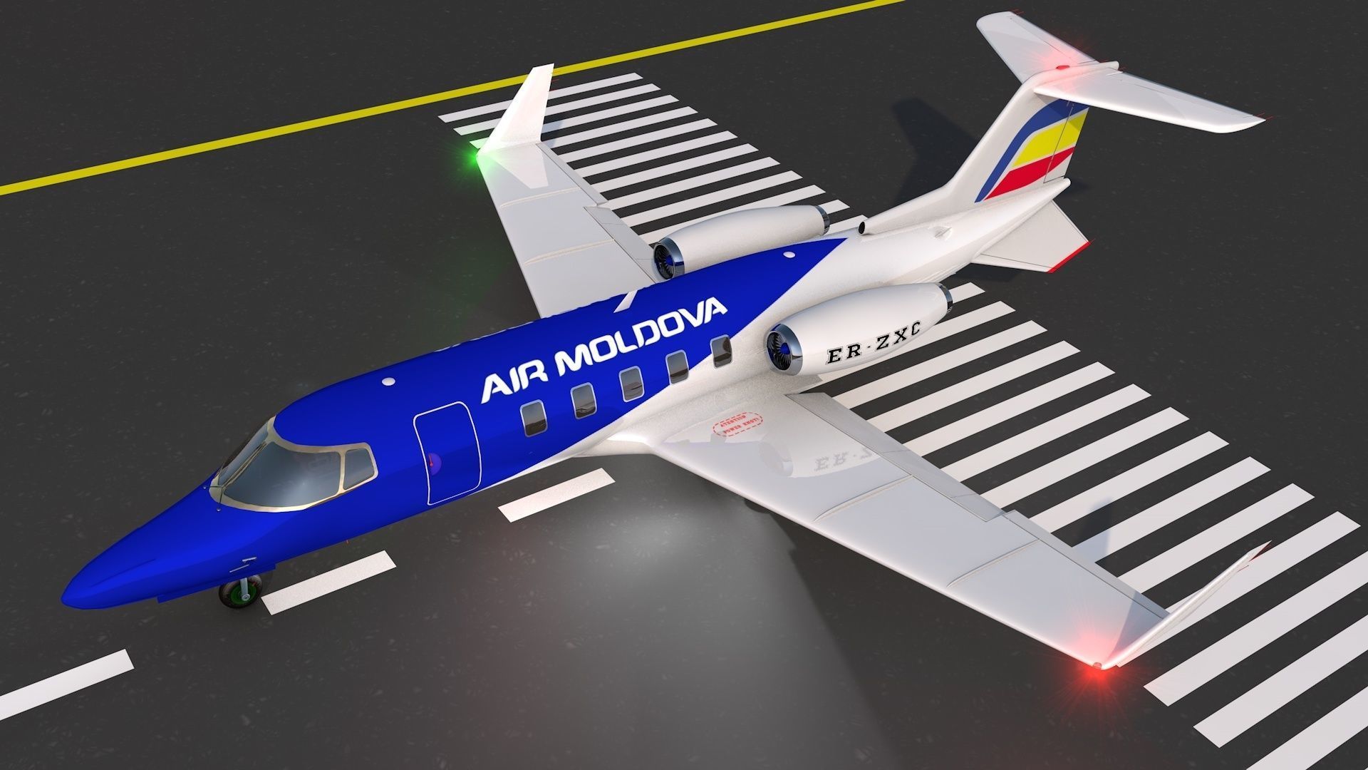 plane lear jet 3D model_12