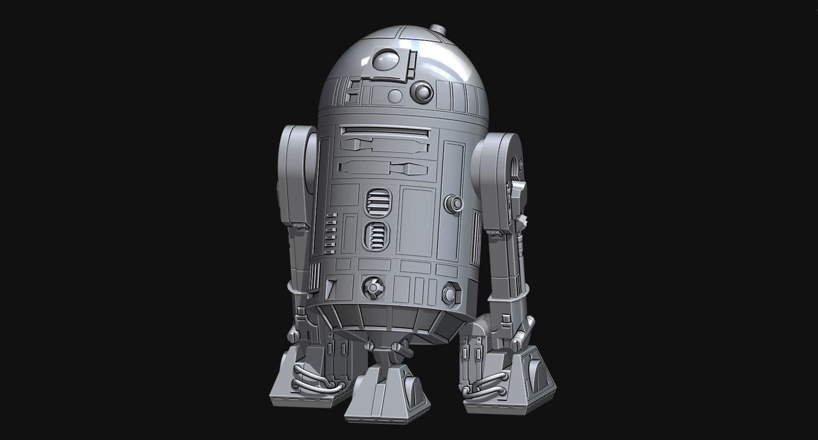 3D printable model R2D2 Accurate Highly Detailed