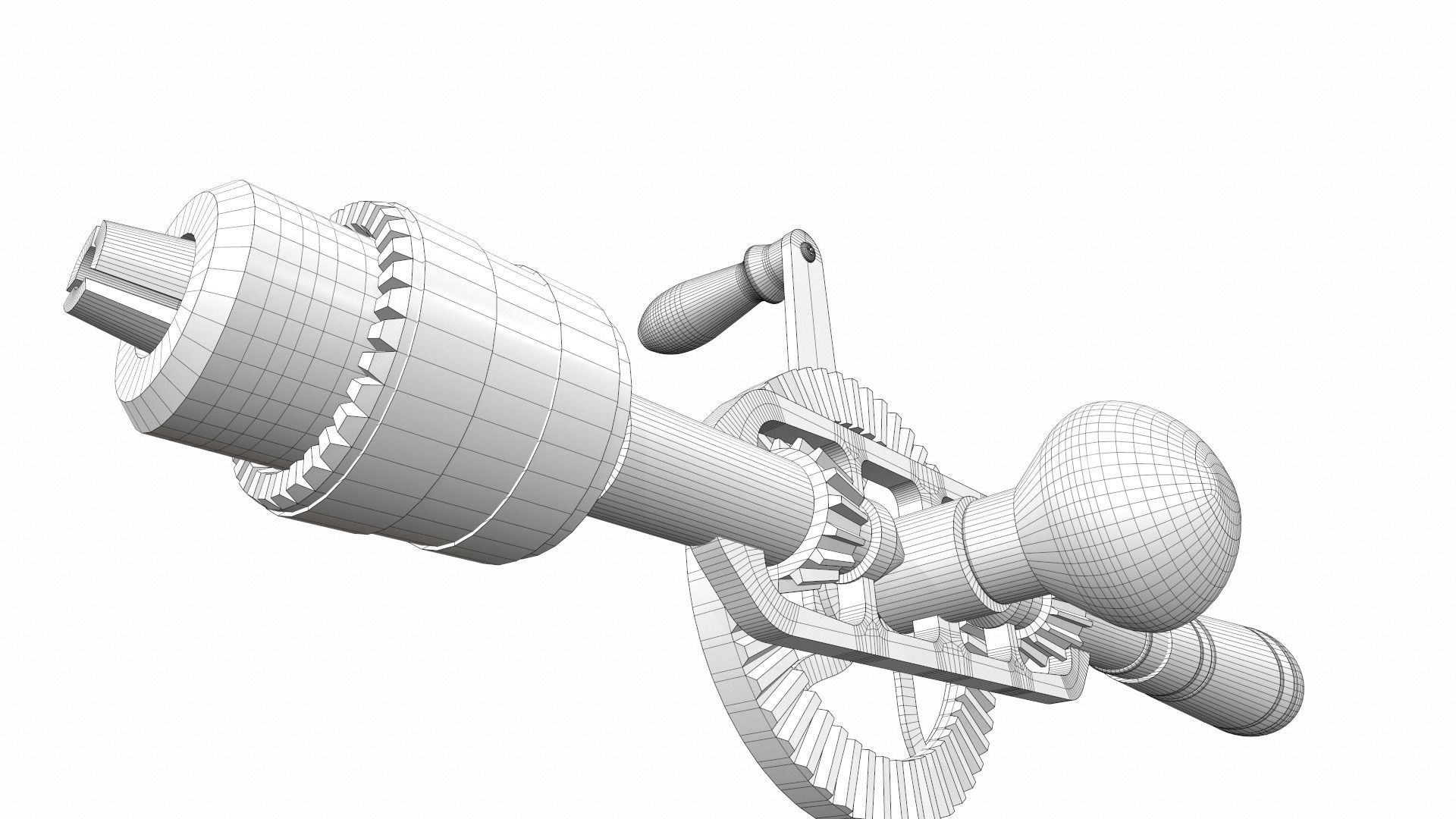 Handdrill colect 3D model_16