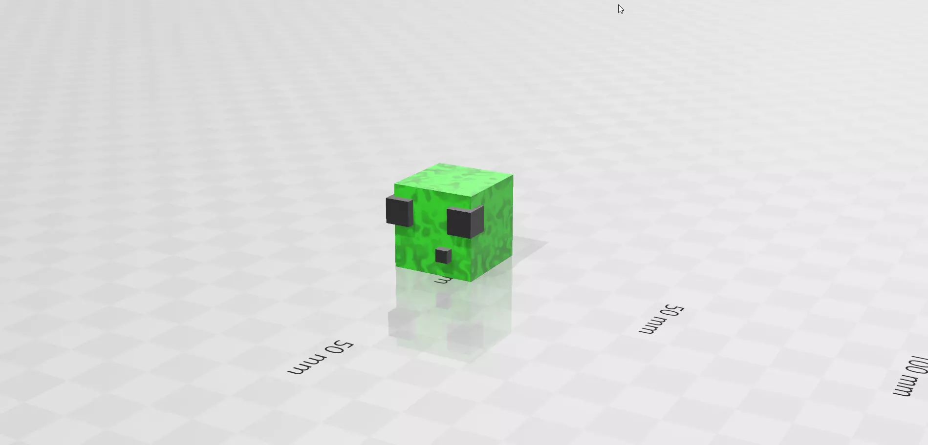 Slime minecraft creeper 3D print model_0