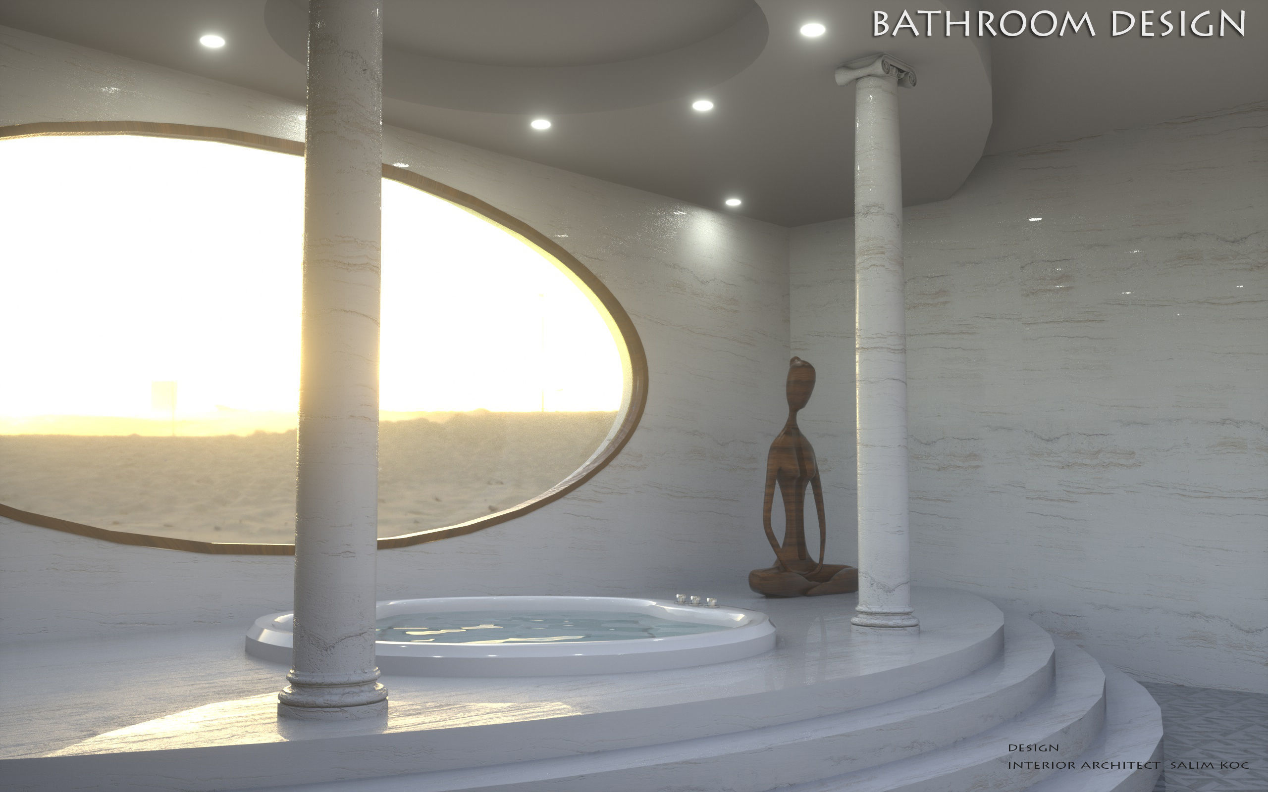 bathroom 3d model jacuzzi bathtub design 3D model_9